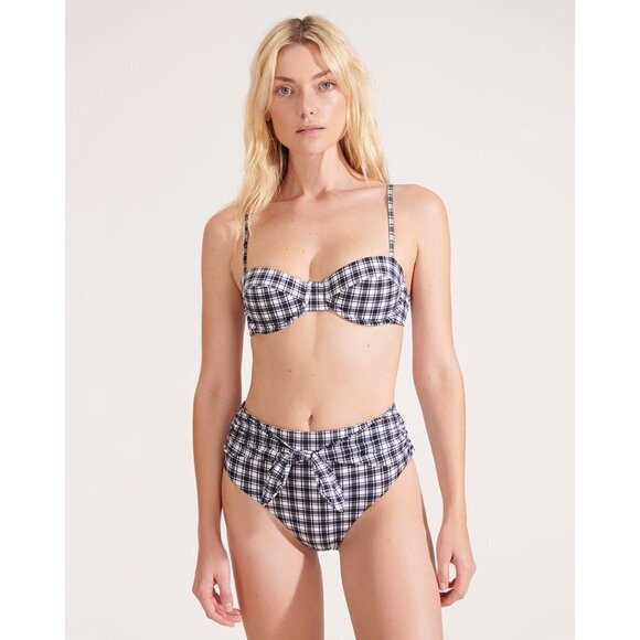 💕VERONICA BEARD💕 Bikini Set Dyer Top (L) + Azoia Tie-Waist Bottom (XL) NWT - Picture 8 of 16